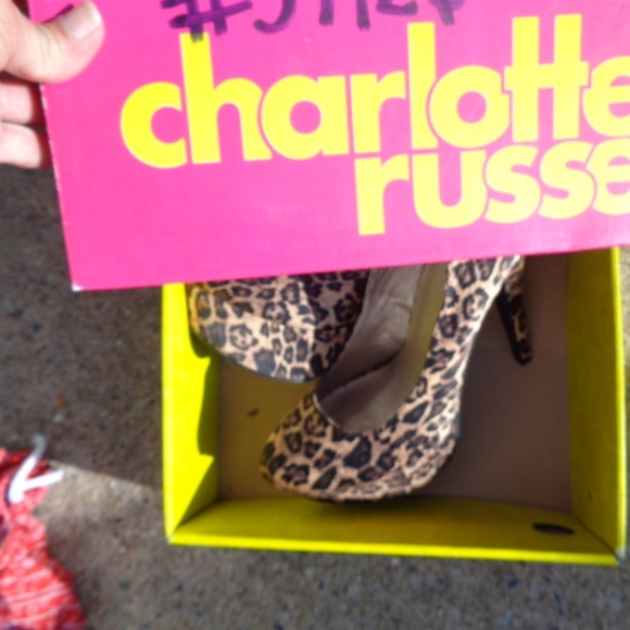 Charlotte Russe leopard heels NWT - Picture 1 of 8